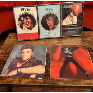 Never Opened Elvis 3 Pack Cassette Tapes Vol1 Vol2 You'll Never Walk Alone PLUS